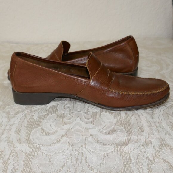 Cole Haan Country Crafted in Italy Brown Leather Penny Loafers 10 Med main image 10